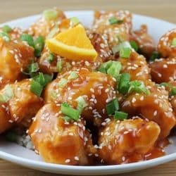 Thịt gà nấu cam – Zartes Hühnerfleisch in Orangensauce